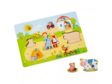 Haba Dřevěné puzzle s úchytem Farma