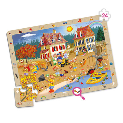 4set observation puzzles the 4 seasons 4 units