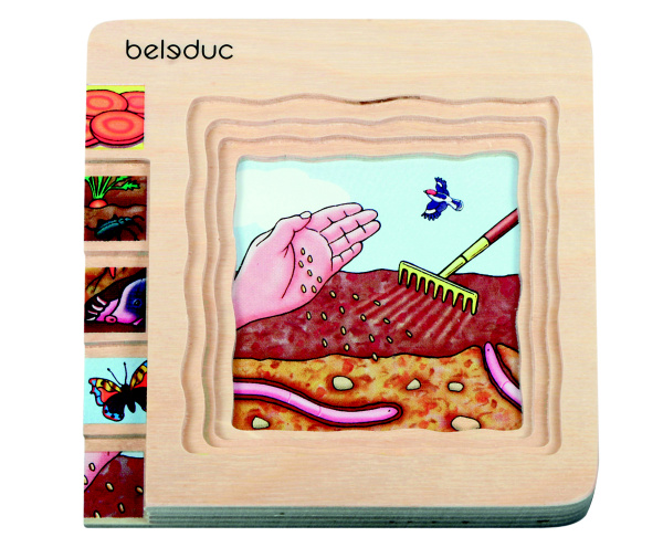 Beleduc Vývojové vrstvené puzzle Mrkev