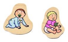 Beleduc Vrstvené puzzle Babička a dědeček
