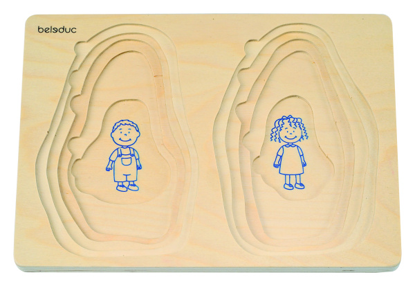 Beleduc Vrstvené puzzle Babička a dědeček
