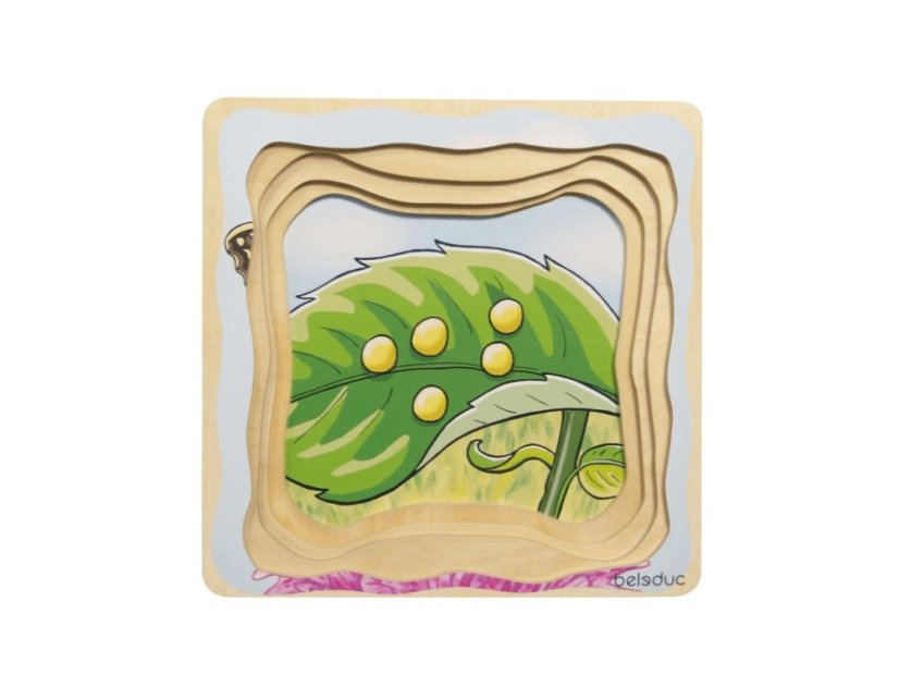 Beleduc Vývojové vrstvené puzzle MOTÝĽ
