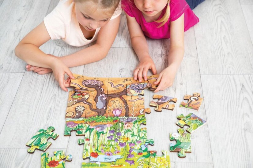 Beleduc Podlahové XXL puzzle Květinová louka
