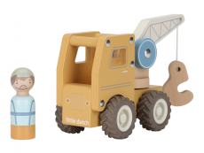 Little Dutch Dřevěný autojeřáb