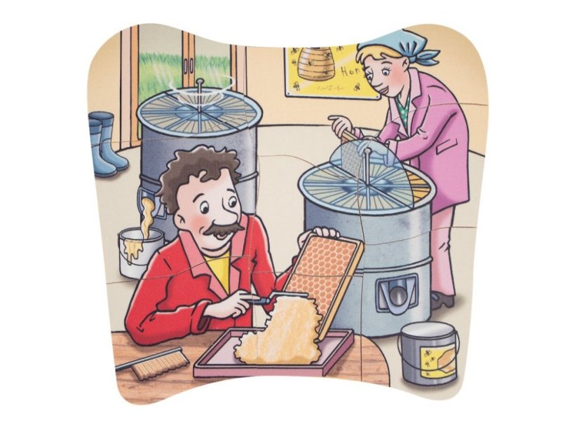 Beleduc Vrstvené vývojové puzzle Med