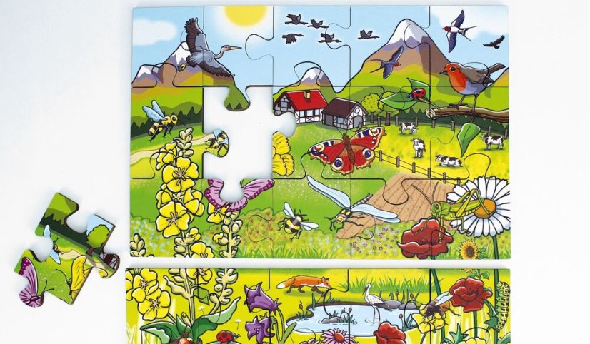 Beleduc Podlahové XXL puzzle Květinová louka