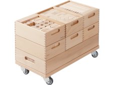 HabaPro XXL sada dřevěných přírodních kostek