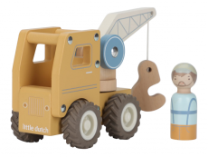 Little Dutch Dřevěný autojeřáb