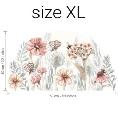 wall sticker flowers wall decal flowers wall sticker with flowers rozměr XL wall sticker flowers wall decal flowers wall sticker with flowers rozměr XL