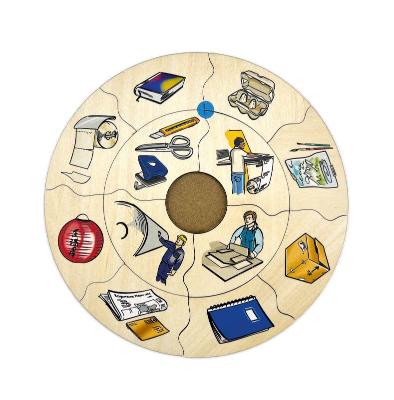 Beleduc TECHNICO Puzzle XL Materiály
