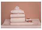 Little Dutch Osuška s kapucňou Pure soft Pink 120 x 120 cm