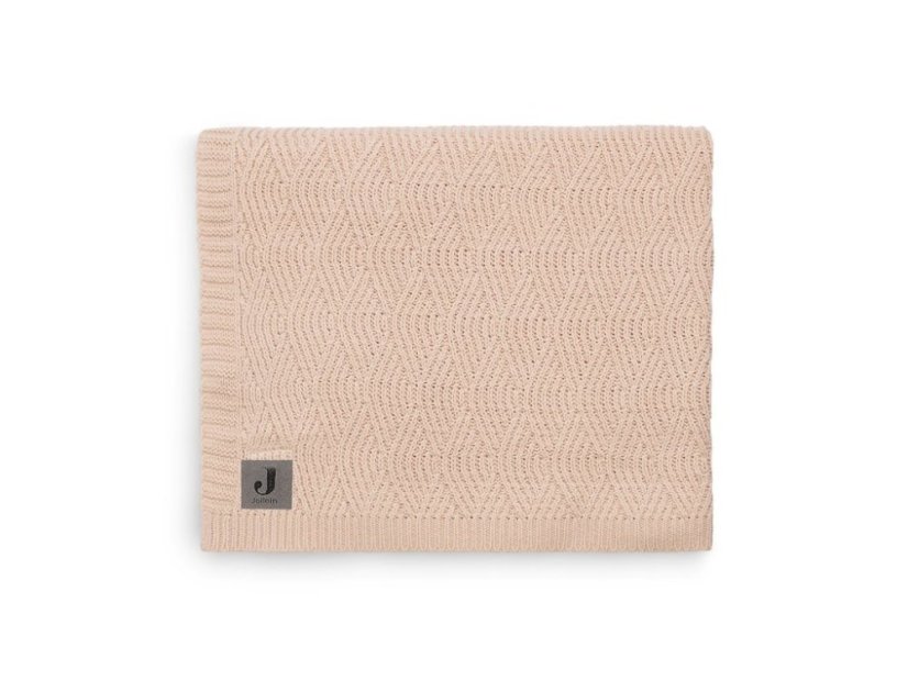 Jollein Deka pletená 75x100 cm River Knit Ash Pink