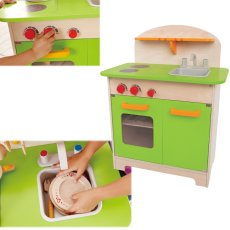 Hape dřevěná kuchyňka zelená