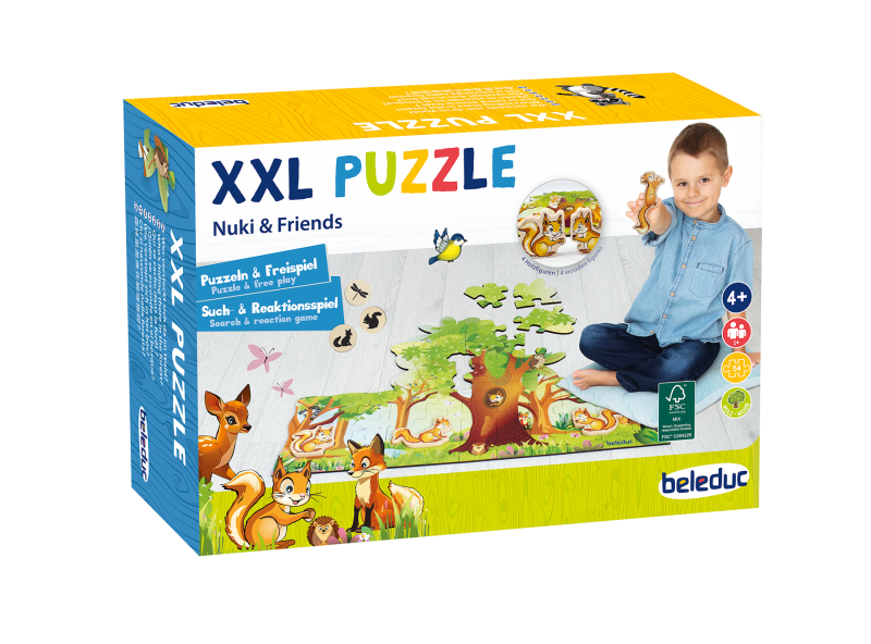 Beleduc XXL Puzzle Nuki & kamarádi