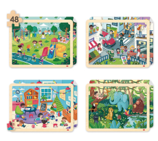 Akros Dřevěné puzzle Respekt a život v souladu