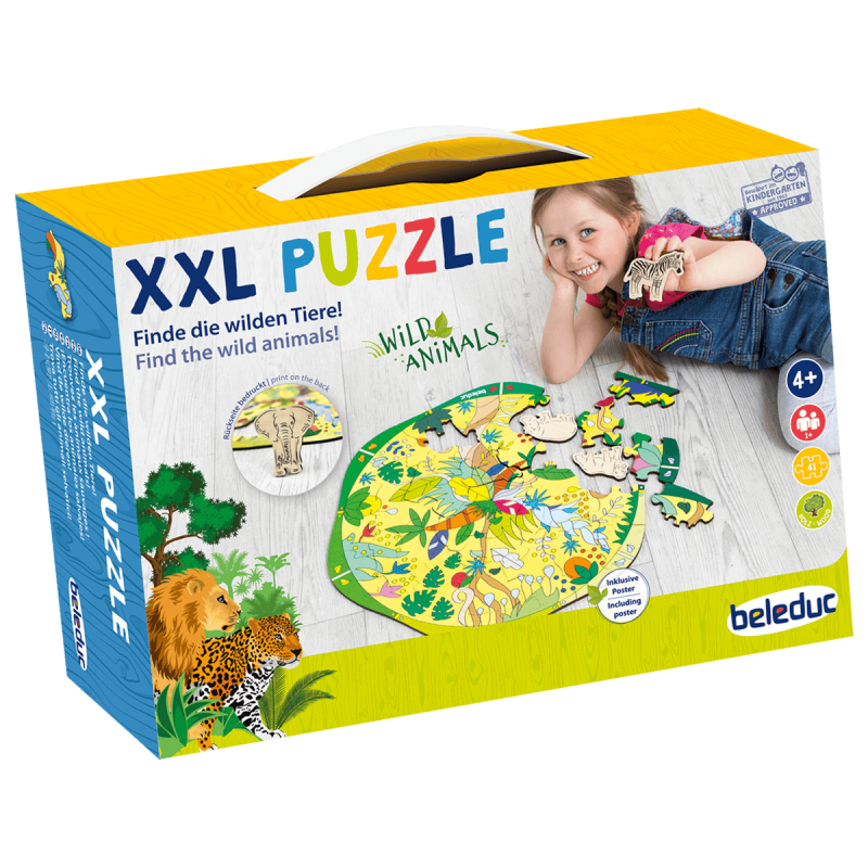 Beleduc XXL puzzle Divoká zvířata