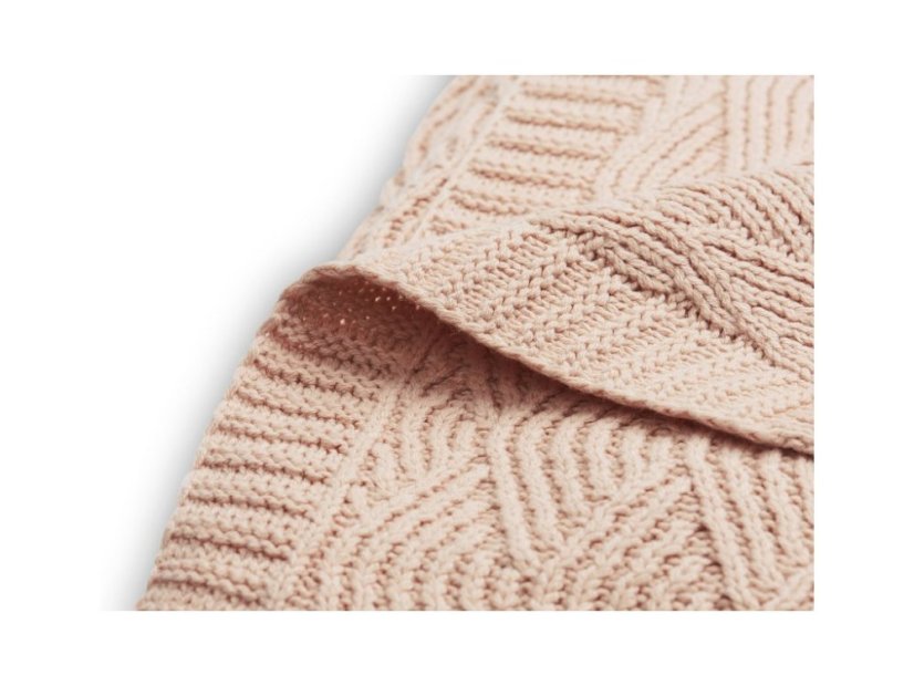 Jollein Deka pletená 75x100 cm River Knit Ash Pink