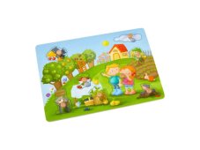 Haba Dřevěné puzzle s úchytem Ovocný sad