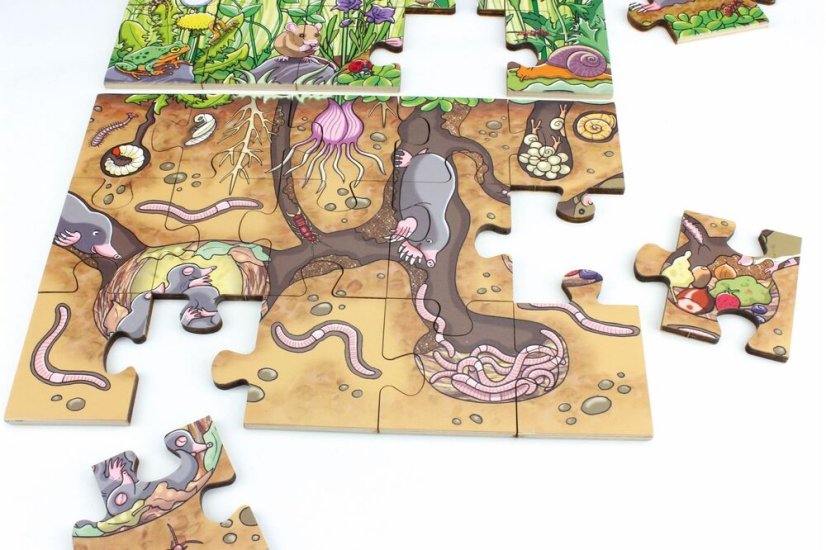 Beleduc Podlahové XXL puzzle Květinová louka