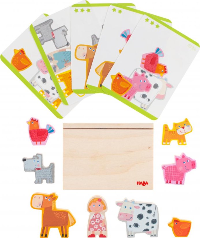 306707 Haba Drevena stohovacia hra Na farme 02