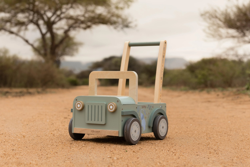 Little Dutch Dřevěný vozík Safari Car – Green