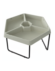 masterkidz hexagonal sand and water play table with 3 compartments and adjustable height.jpg