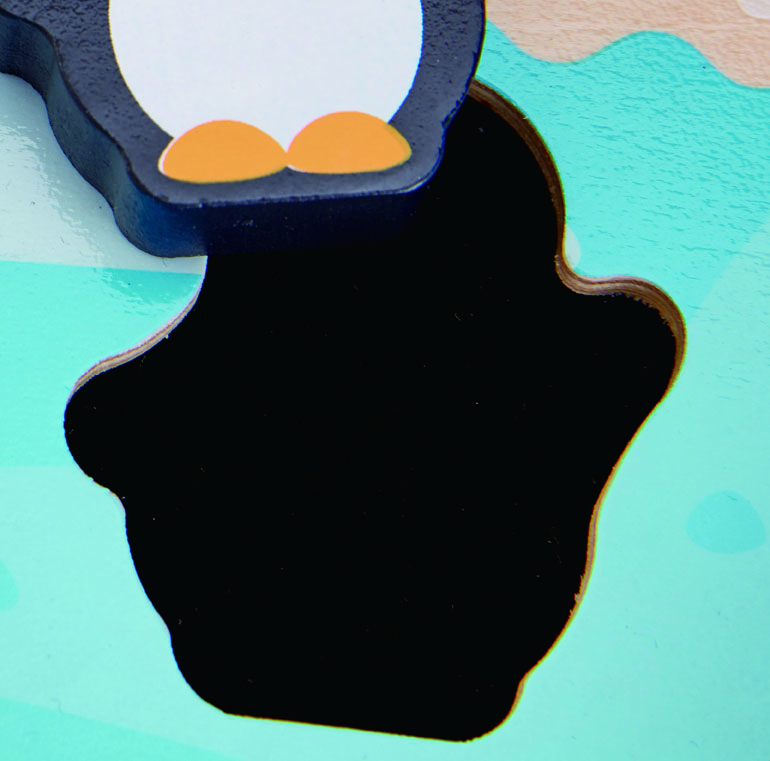 Hape Drevené taktilné puzzle POLÁRNA ZVIERATKÁ