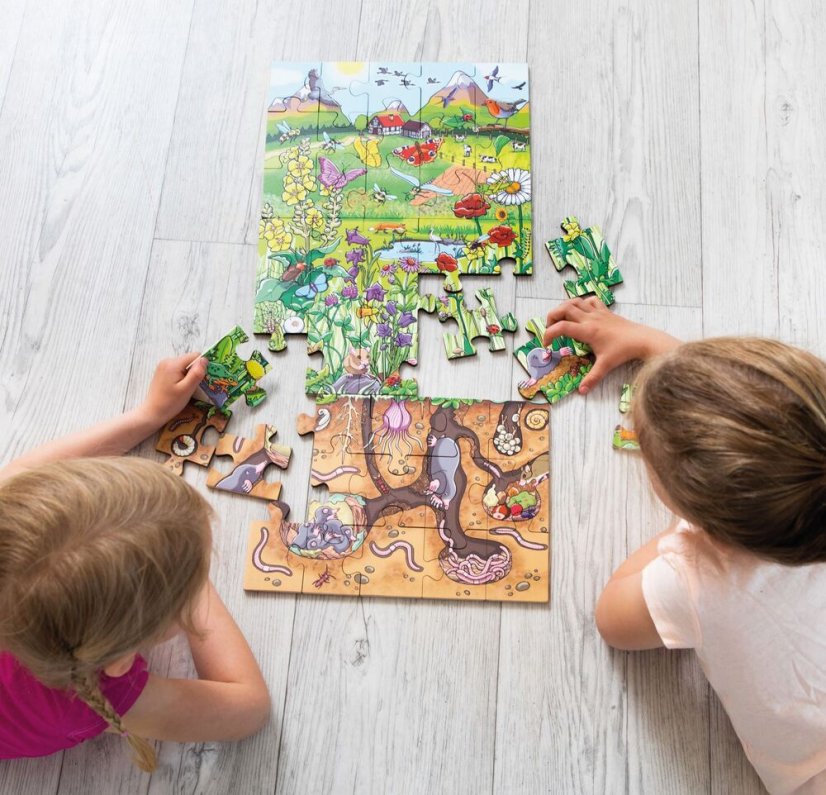 Beleduc Podlahové XXL puzzle Květinová louka