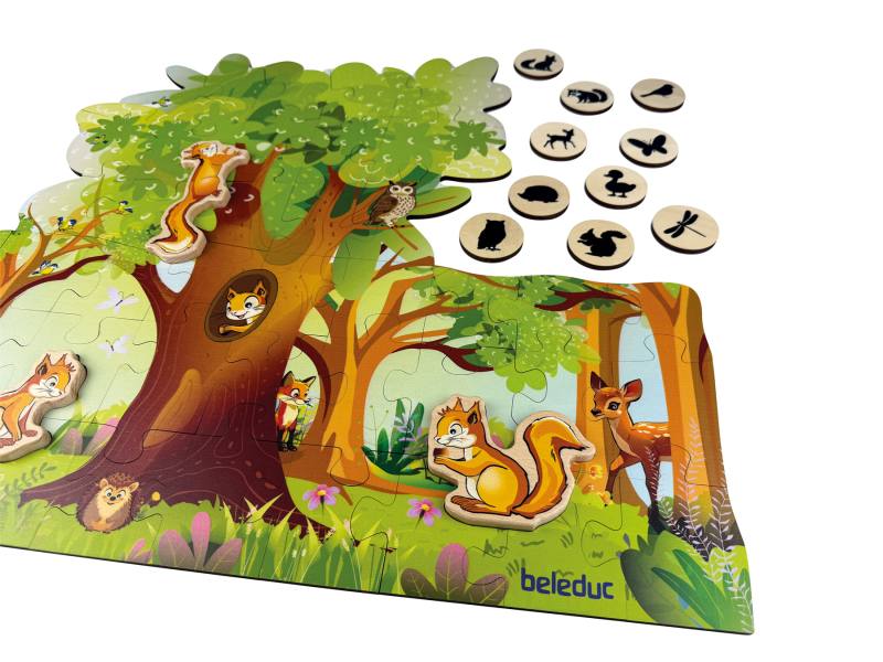 Beleduc XXL Puzzle Nuki & kamarádi