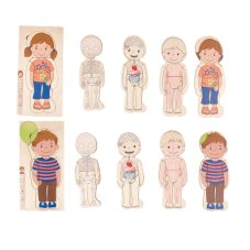 8375 vrstvene puzzle lidske telo divka chlapec