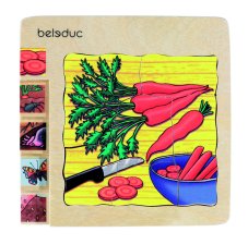 Beleduc Vývojové vrstvené puzzle Mrkev