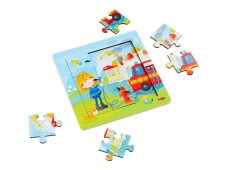 Haba Dřevěné rámové puzzle Hasiči