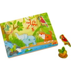 Haba Dřevěné zvukové puzzle Džungle