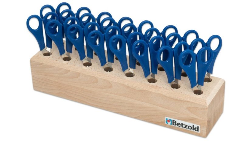 Betzold  Nůžky v dřevěném stojanu 16 kusů
