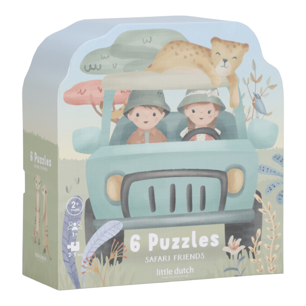 Little Dutch Puzzle 6v1 Safari friends