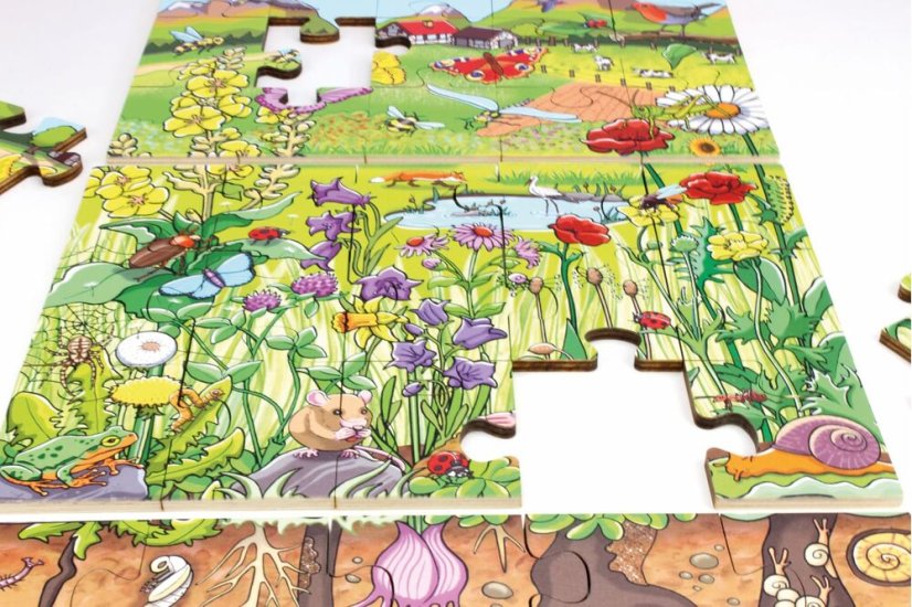 Beleduc Podlahové XXL puzzle Květinová louka