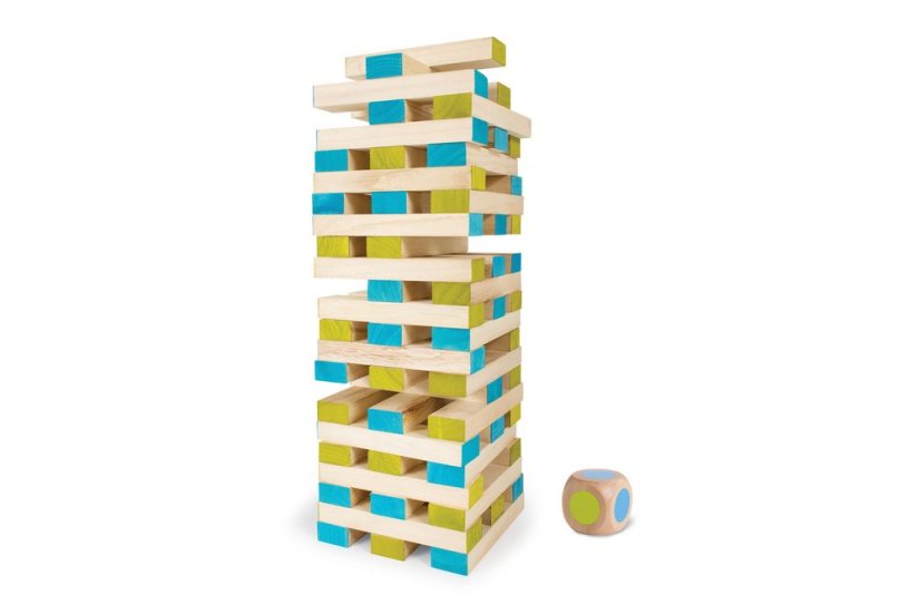 BuitenSpeel Obrie veža Jenga vrátane kocky