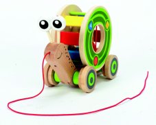 Hape Dřevěný tahací šneček