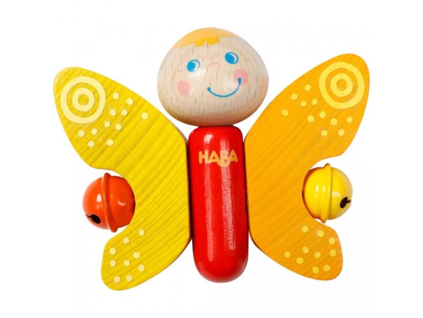 Haba Drevená hrkačka MOTÝLIK