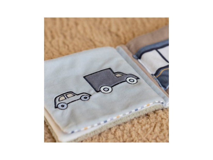 Little Dutch Textilní knížka s aktivitami králíček Miffy fluffy green