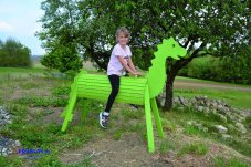 Eduplay Dřevěný drak Zelený 90 cm