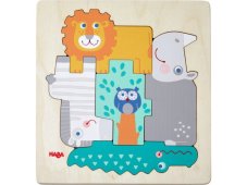 Haba Dřevěné puzzle Divoká zvířata