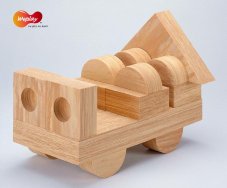 Eduplay Stavební bloky z měkkého dřeva 152 ks