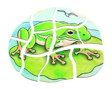 Beleduc Vývojové vrstvené puzzle Žabka