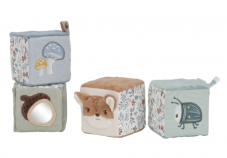 Little Dutch Kostky textilní 4 ks Forest Friends