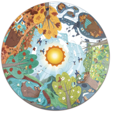 Hape Dřevěné puzzle Roční období