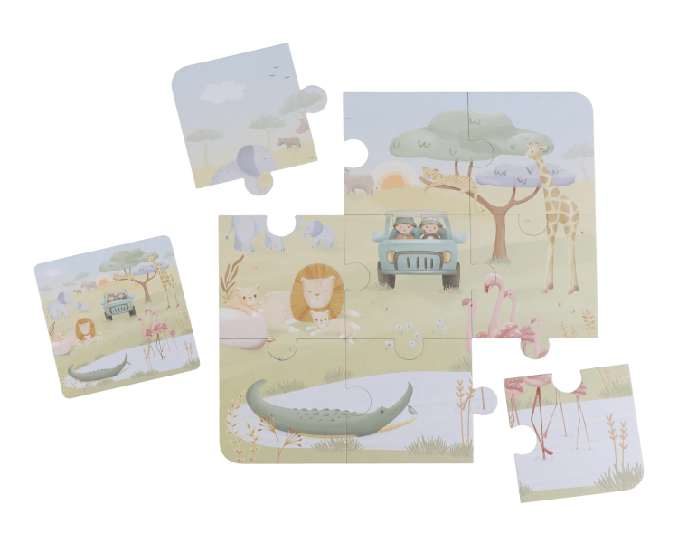 Little Dutch Puzzle 6v1 Safari friends