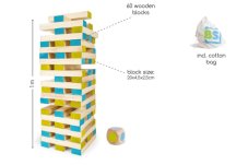 BS Toys Obří věž Jenga včetně kostky